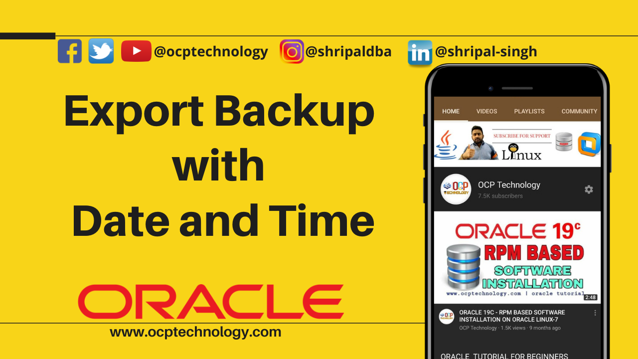 Export Backup with Date and Time