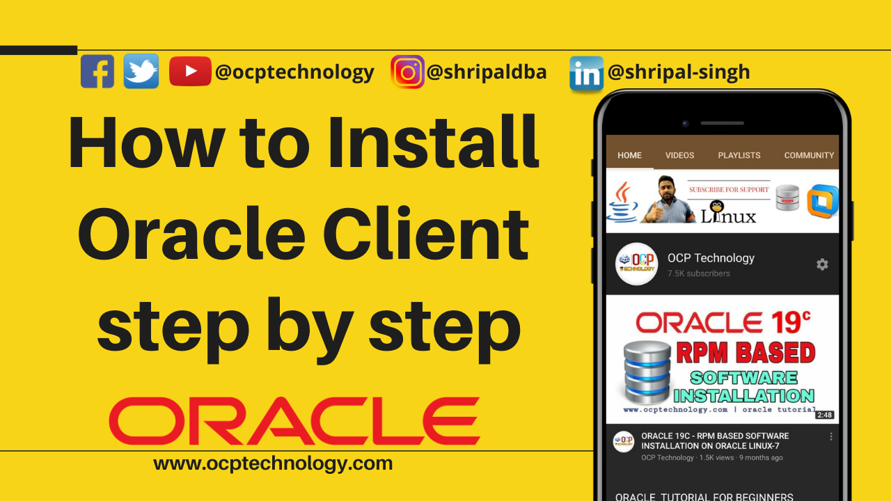 How to install Oracle Client step by step