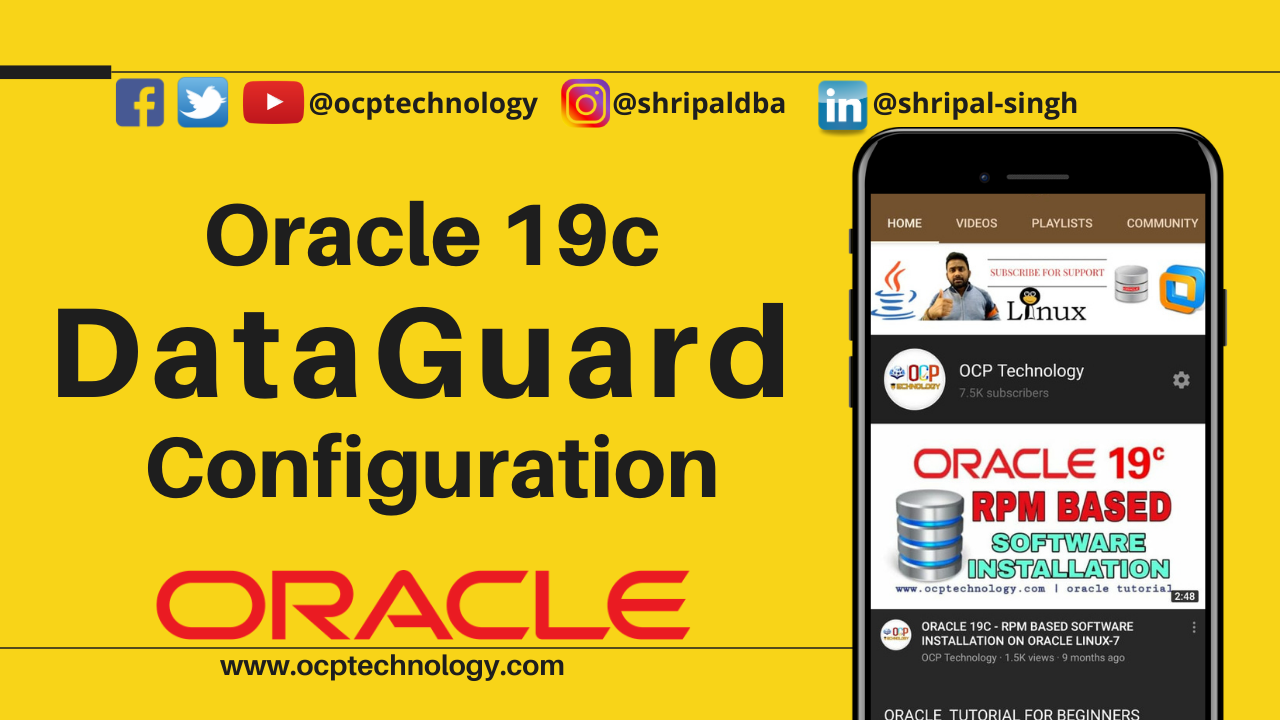 Oracle 19c Data Guard Configuration