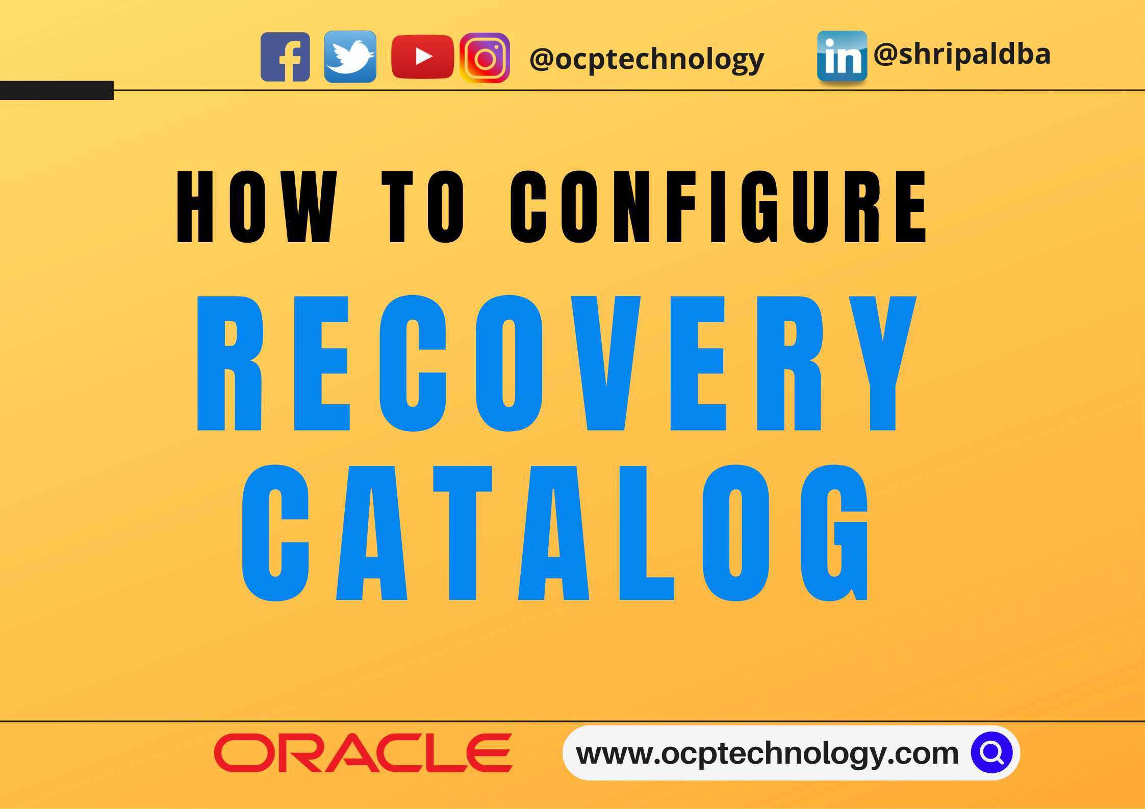 Configure Recovery Catalog